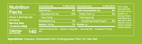 Trópico Artesanal | Tiras de sal marina de yuca paleo sin gluten y sin cereales (4.5 oz)