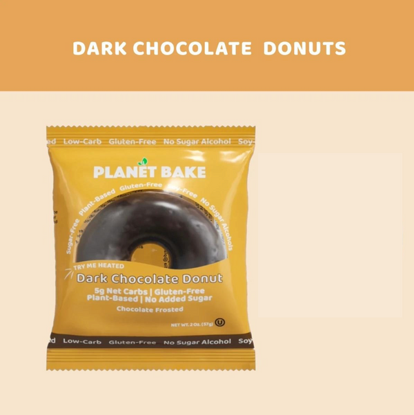 Planet Bake | Dark Chocolate Donut Plant-Based Gluten-Free | 2oz