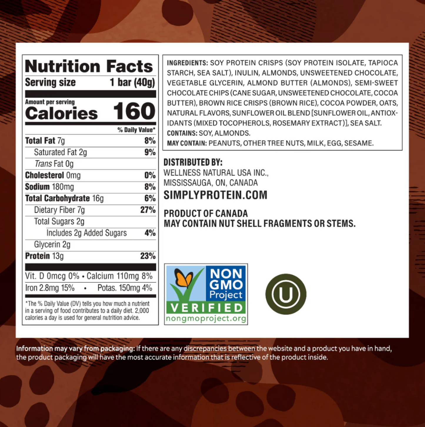 SimplyProtein Crispy Bar Dark Chocolate Almond | Gluten-Free 1.41oz