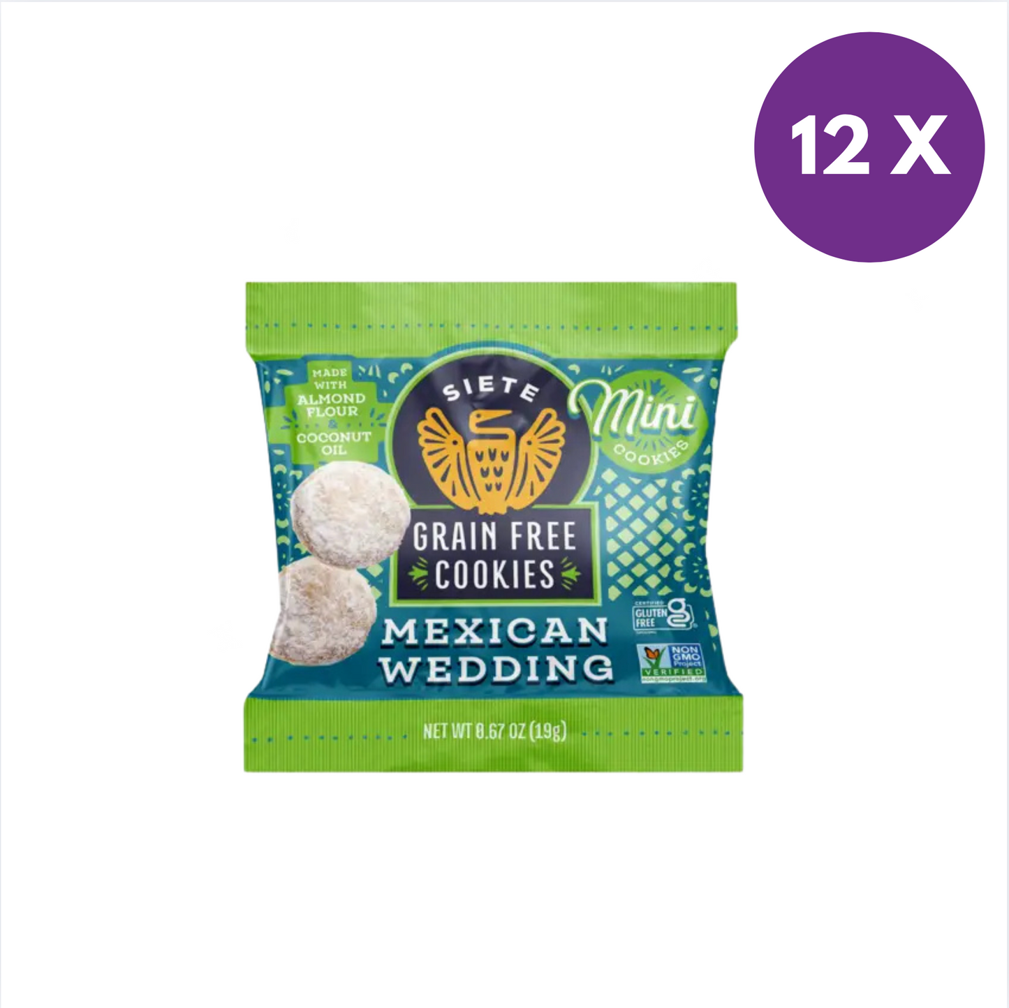 Siete Mexican Wedding Mini Cookies 0.67oz