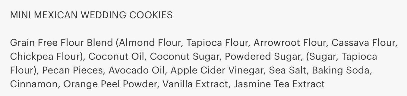 Siete Mexican Wedding Mini Cookies 0.67oz