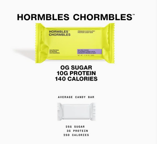 Hormbles Chormbles | Salted Fudge Crisp Protein Candy Bar | 1.13oz