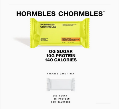 Hormbles Chormbles | Peanut Butter Protein Candy Bar | 1.06oz