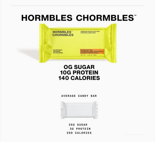 Hormbles Chormbles | Peanut Butter Protein Candy Bar | 1.06oz