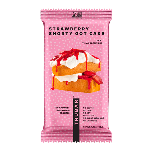 TRUWOMEN TRUBAR Strawberry Shorty Got Cake Plant Fueled Protein Bar (1.76 oz)