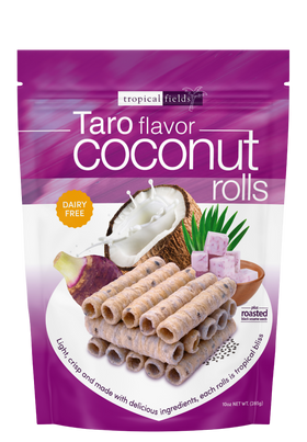 Tropical Fields | Crispy Taro Flavor Coconut Rolls Dairy-Free (10 oz)