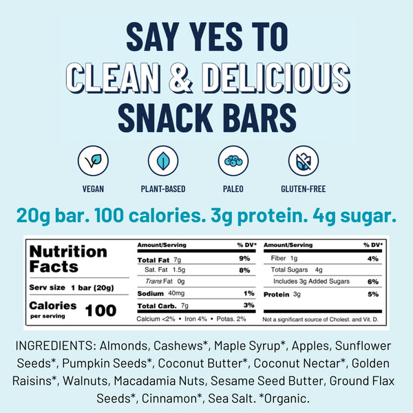 Yes Bar Mini Snack Bar  Apple Cinnamon  Crisp 0.7oz