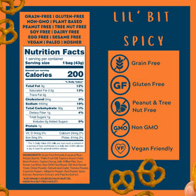 Savor by Suzie, Pretzel Twists sin cereales (1,5 oz) Lil 'Bit Spicy