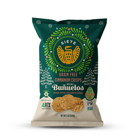 Siete Mini Buñuelos | Grain-Free Cinnamon Crisps | Vegan Paleo Gluten-Free | 5oz