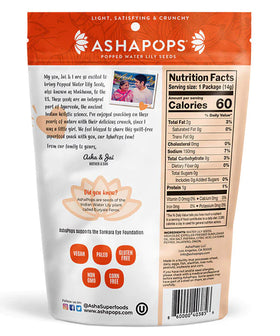 Ashapops | Popped Water Lily Seeds Plant-Based Vegan Chili (0.5 oz bag) no