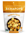 Ashapops | Popped Water Lily Seeds Plant-Based Vegan Turmeric Garlic (0.5 oz bag)