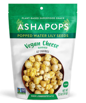 Ashapops | Fromage végétalien à base de plantes aux graines de nénuphar éclatées (sac de 0,5 oz)