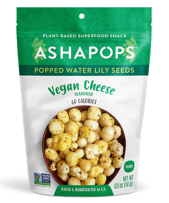 Ashapops | Popped Water Lily Seeds Plant-Based Vegan Cheese (0.5 oz bag)