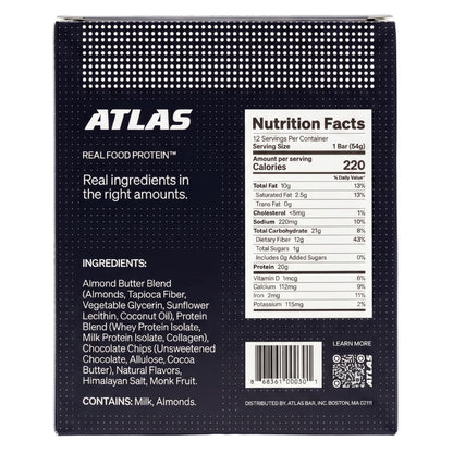 Atlas | Dark Chocolate Almond Protein Bar