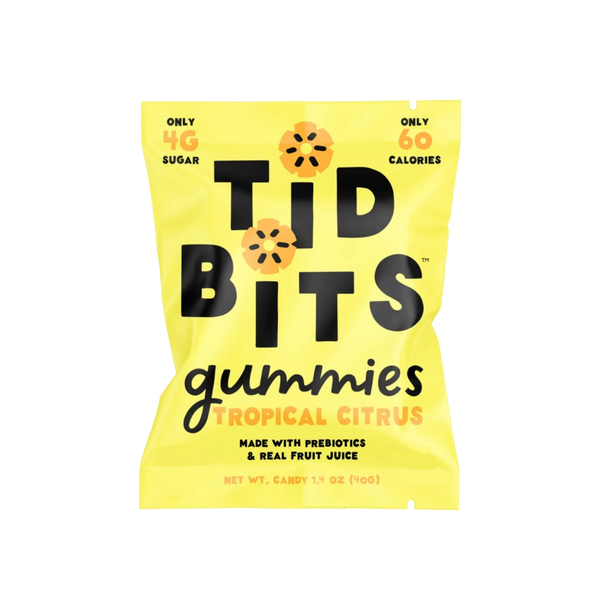 TiDBiTS Candy Tropical Citrus Gummies | Low Sugar 1.4oz