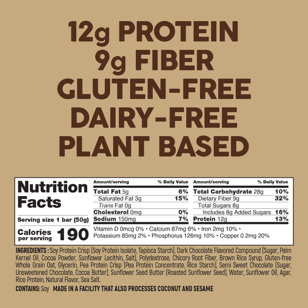 ¡Sin nueces! | Barra de proteína con chispas de chocolate 1.76 oz