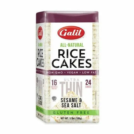 Galil | Rice Cakes Sesame & Salt | Thin 3.5oz Vegan Gluten-Free