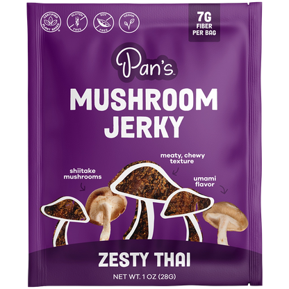 Pan's Mushroom Jerky - Zesty Thai Vegan 1oz
