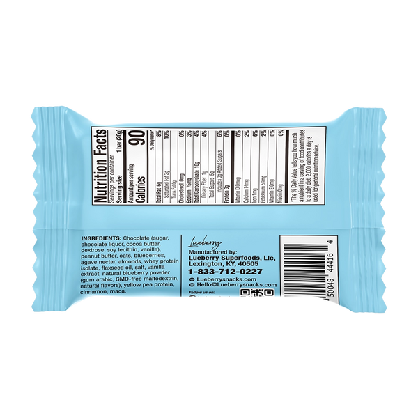 Lueberry Super Snack | Mini Bluberry Bar 0.71oz Gluten-Free