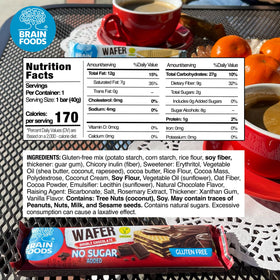 Brain Foods | Double Chocolate Wafer Bar Vegan Gluten-Free