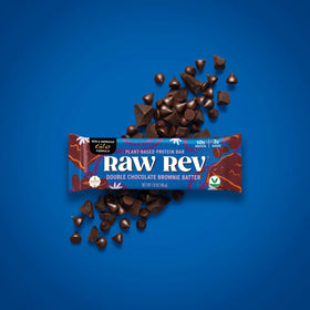 Raw Rev | Double Chocolate Brownie Batter Vegan Protein Bar | 1.6oz