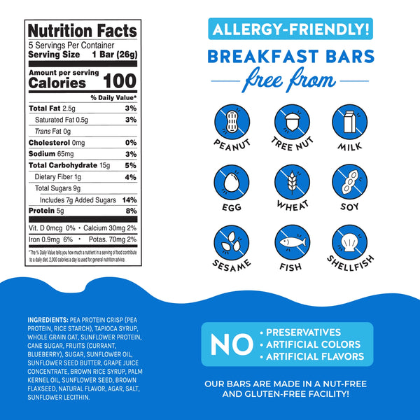 Blake's Seed Based | Breakfast Bar + Protein Blueberry 0.92oz