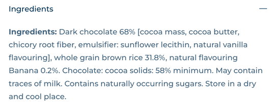 Brain Foods | Banana & Chocolate Rice Bar Vegan Gluten Free