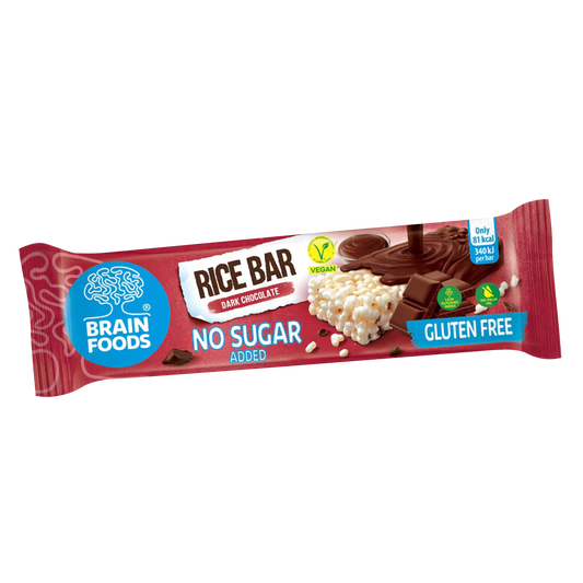 Brain Foods | Dark Chocolate Rice Bar Vegan Gluten Free