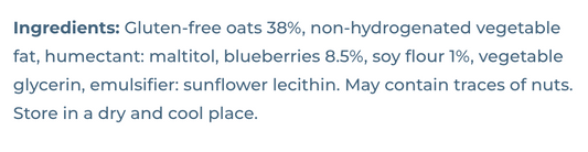 Brain Foods | Blueberry Oat Bar Vegan Gluten Free