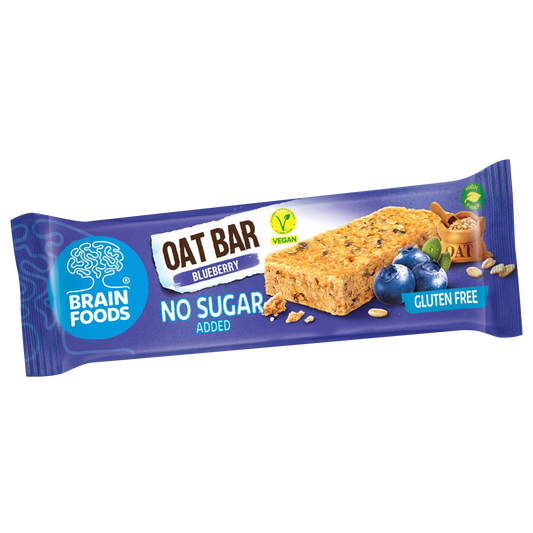 Brain Foods | Blueberry Oat Bar Vegan Gluten Free