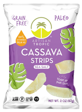 Artisan Tropic | Grain-Free Gluten-Free Paleo Cassava Sea Salt Strips (2oz)