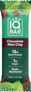 IQBAR Brain and Body Keto Protein Bar -  Chocolate Mint Chip 1.6 oz