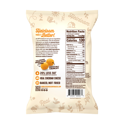 Heirloom Pip's Snacks Cheese Balls Real Cheddar