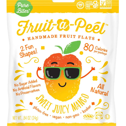 Pure Bites Fruit-a-Peel Fruit Flats Sweet Juicy Mango 0.84 oz