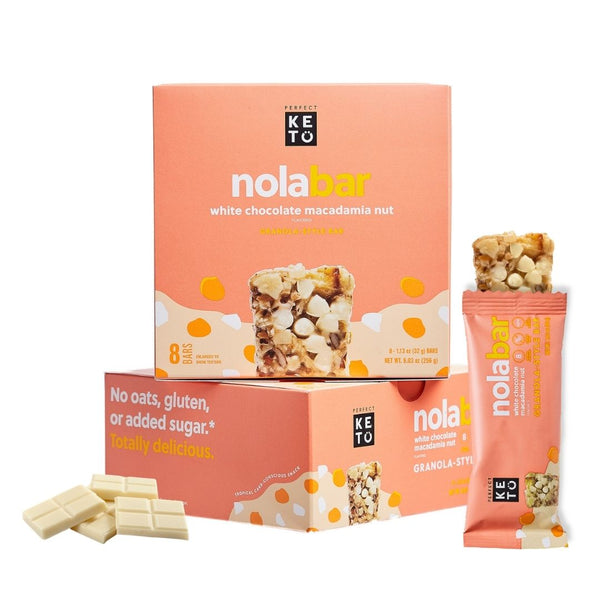 Perfect Keto Nolabar White Chocolate Macadamia Nut