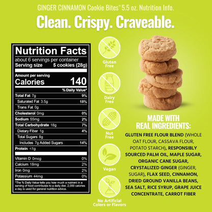 Every Body Eat Ginger Cinnamon Cookie Bites 5.5oz