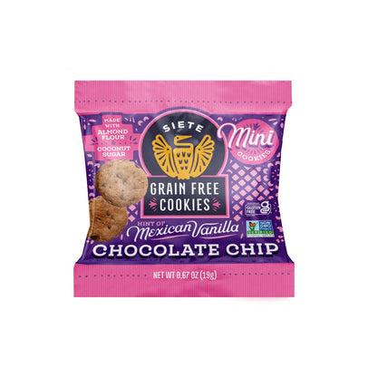 Siete Mexican Vanilla Chocolate Chip Mini Cookies 0.67oz