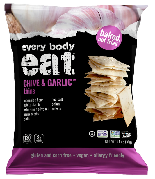 Every Body Eat Chive & Garlic Thins 1.1oz