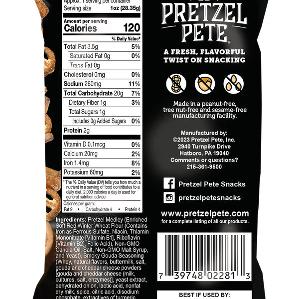 Pretzel Pete | Smoky Gouda Pretzel Medley | 1oz