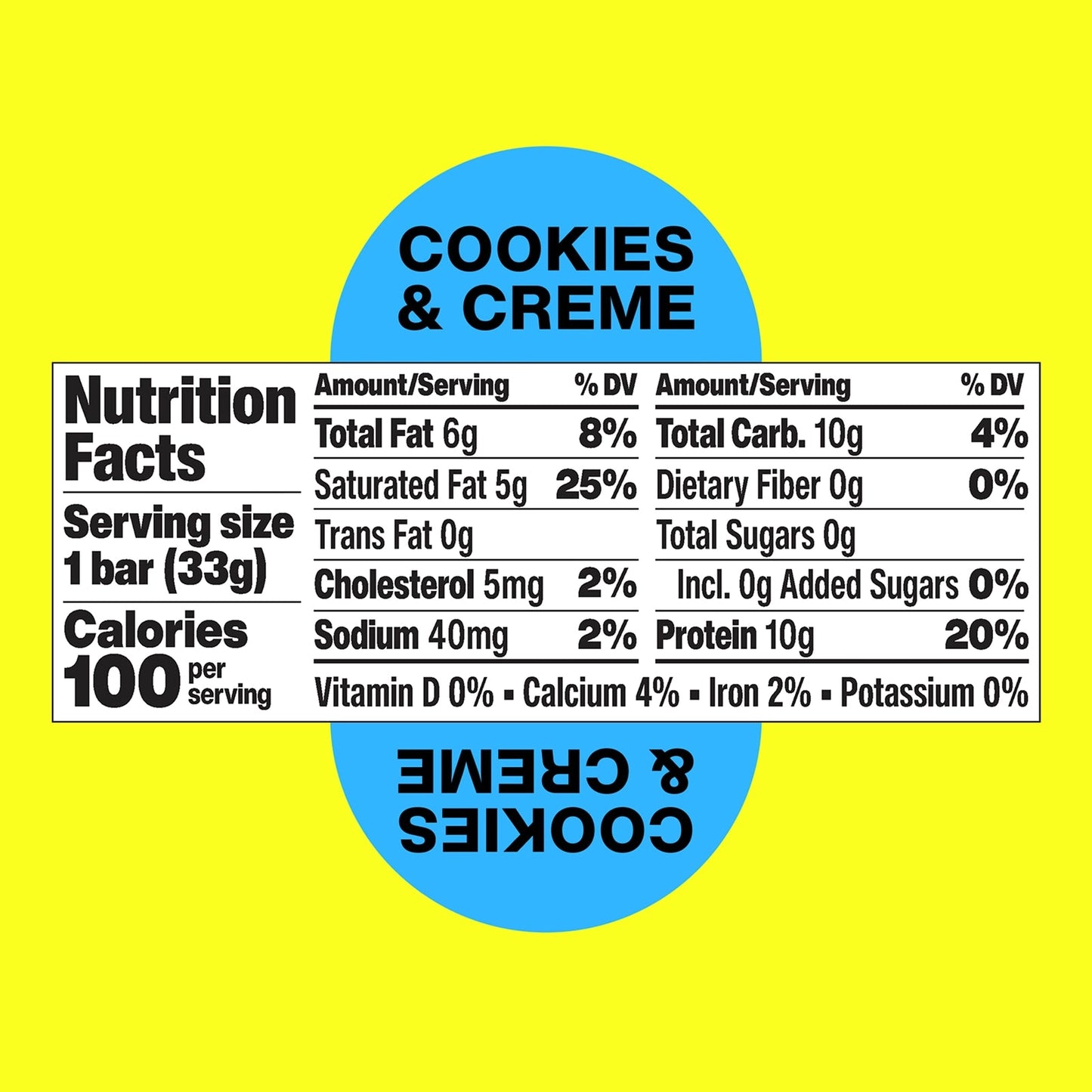 Hormbles Chormbles | Cookies & Creme Chocolate Protein Candy Bar | 1.16oz
