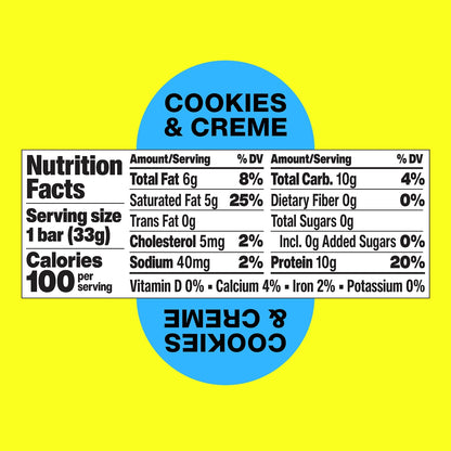 Hormbles Chormbles | Cookies & Creme Chocolate Protein Candy Bar | 1.16oz