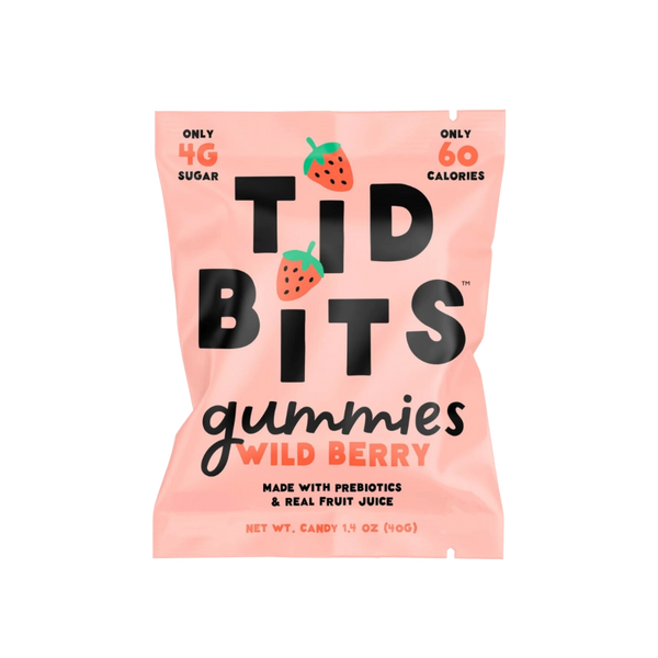 Gomitas de bayas silvestres TiDBiTS Candy | Bajo en Azúcar 1.4oz