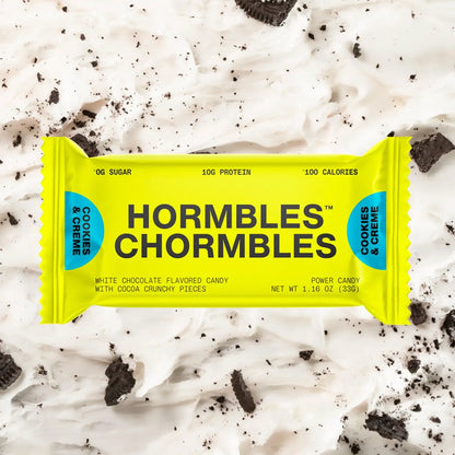 Hormbles Chormbles | Cookies & Creme Chocolate Protein Candy Bar | 1.16oz