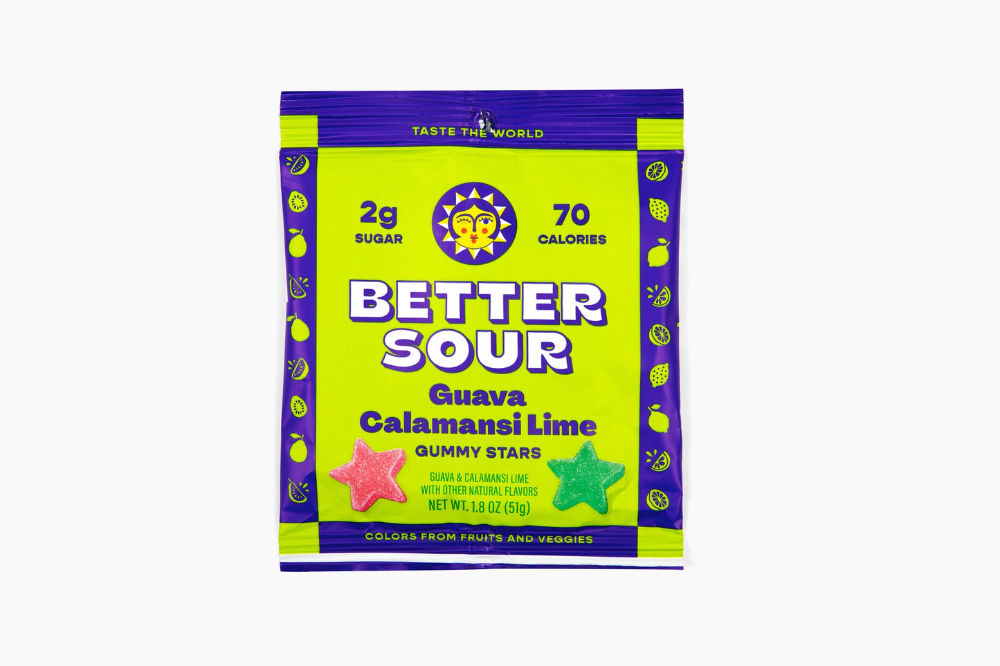 Better Sour | Guava Calamansi Lime Gummy Stars 1.8oz