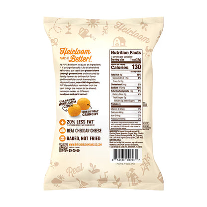Heirloom Pip's Snacks Cheese Balls Real Cheddar