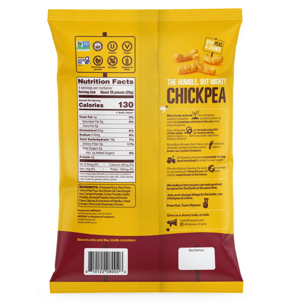 HIPPEAS | Chickpea Puffs Bohemian Barbecue 4oz | Gluten-Free Vegan