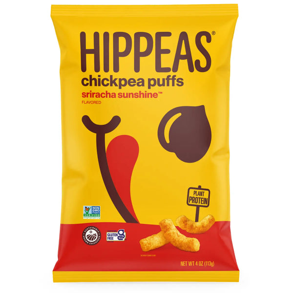 HIPPEAS | Chickpea Puffs Sriracha Sunshine 4oz | Gluten-Free Vegan