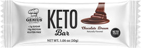 Genio Gourmet | Barra de proteína Keto Bar Chocolate Dream sin gluten (1.06 oz)