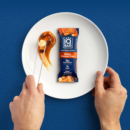 IQBAR Brain and Body Keto Protein Bar -  Salted Caramel Chip 1.6 oz