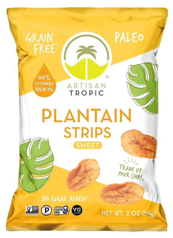 Artisan Tropic | Grain-Free Gluten-Free Paleo Plantain Sweet Strips (2oz)